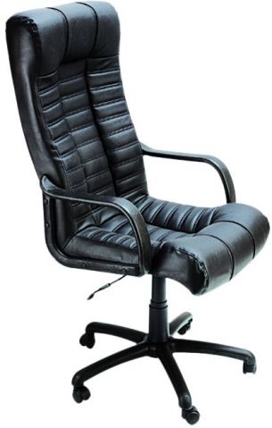 Кресло Атлантис Пластик Флекс-кожа Черная Лайт