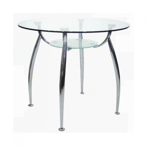 Стол Голд-03 д-900 металл/ стекло (круглый) B2092C