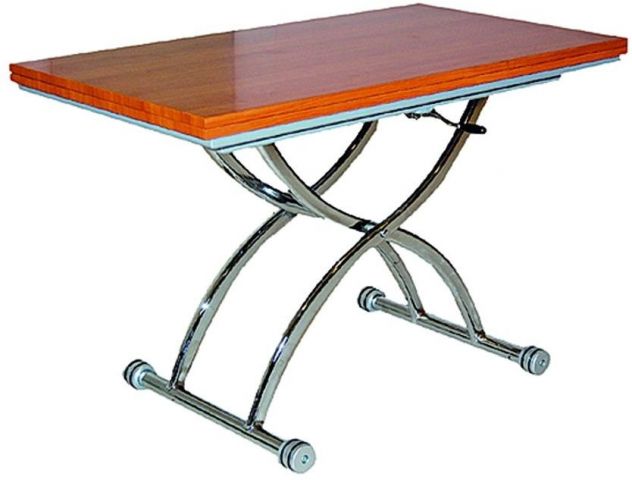 Стол Голд-05 1100*600 (1200) хром/ вишня (B2139)