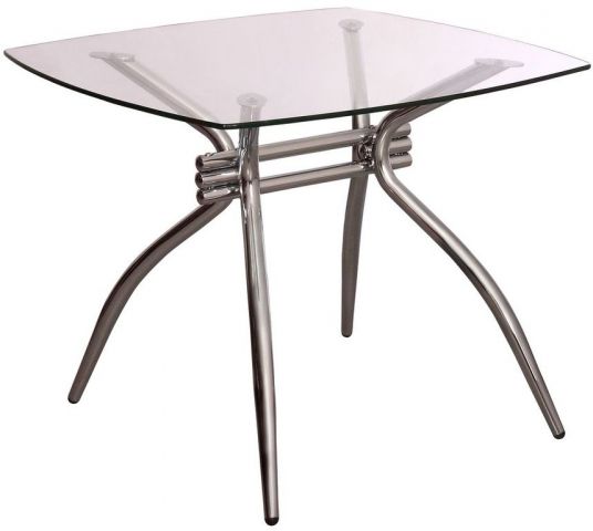 Стол Оскар хром/стекло 900Х900 (B2010D)