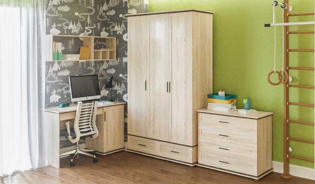 Шкаф 3ДШ для спальни Палермо