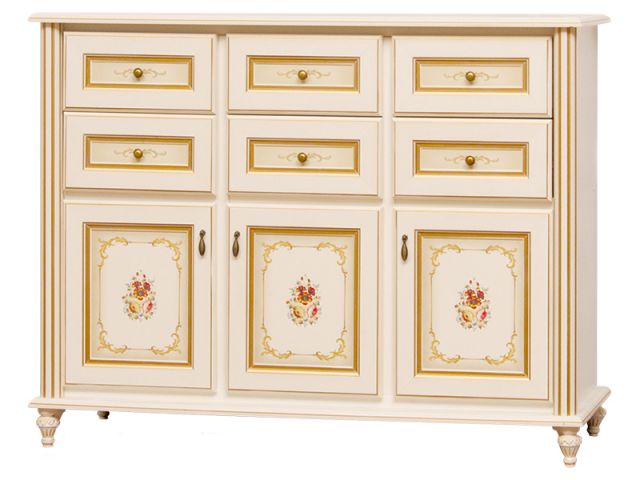 Комод 3Д «Парма» прованс белый