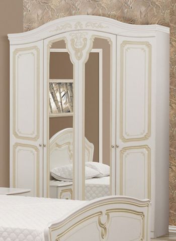 Шкаф 4Д «Луиза» (патина)