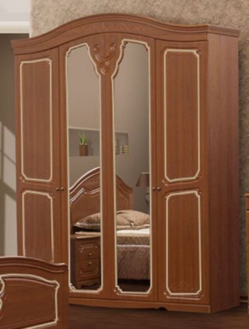 Шкаф 4Д «Луиза» (патина)