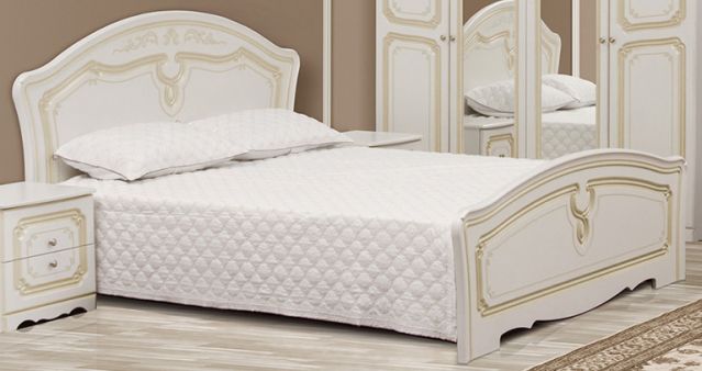 Кровать двуспальная Луиза патина