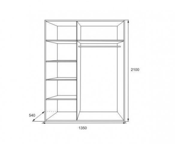Шкаф Аризона 3-х дверный