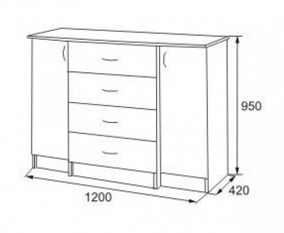 Комод Миллениум NEW