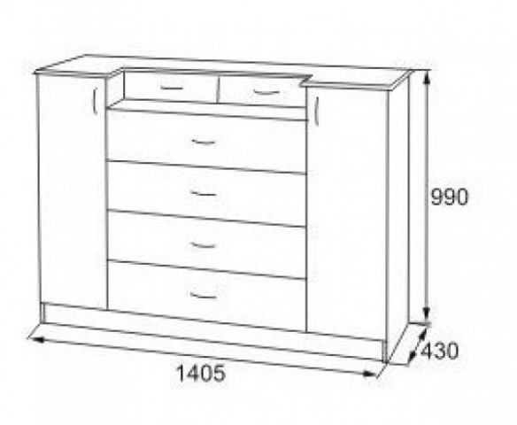 Комод Миллениум большой