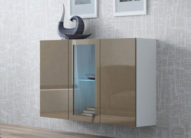 Комод VIGO белый/латте глянец