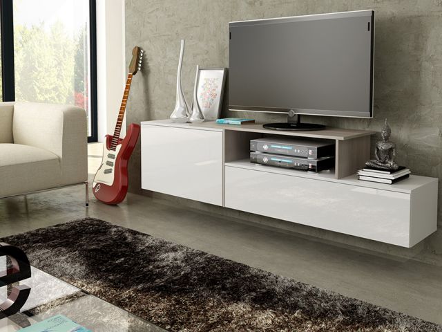 Тумба ТВ SIGMA 3 белый/сонома