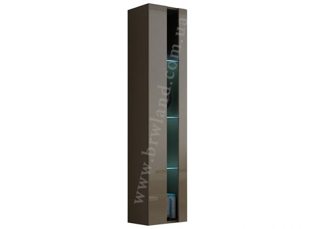 Витрина открытая навесная VIGO латте/латте глянец