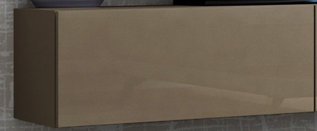 Пенал навесной маленький латте/латте глянец