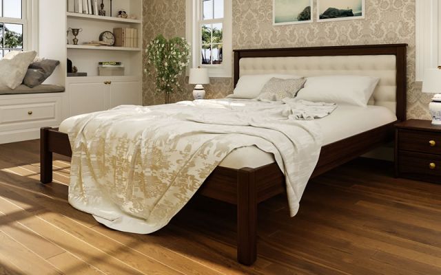 Кровать двуспальная Модерн с мягким изголовьем 180