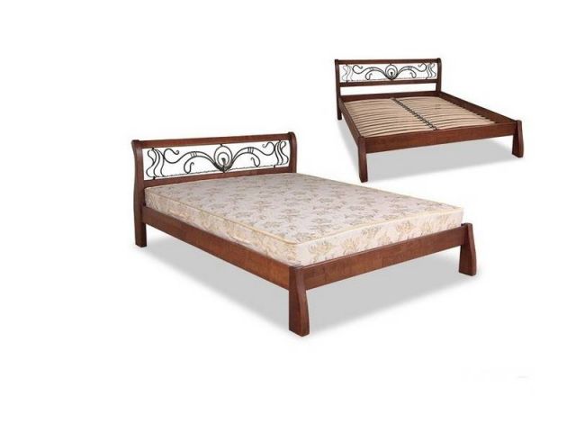 Кровать двуспальная Ретро с ковкой 180