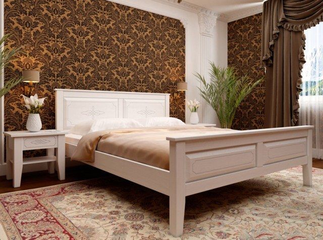 Кровать односпальная Майя с высоким изножьем 90