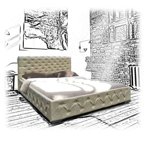 Кровать с газовыми подъемниками Алиция 160