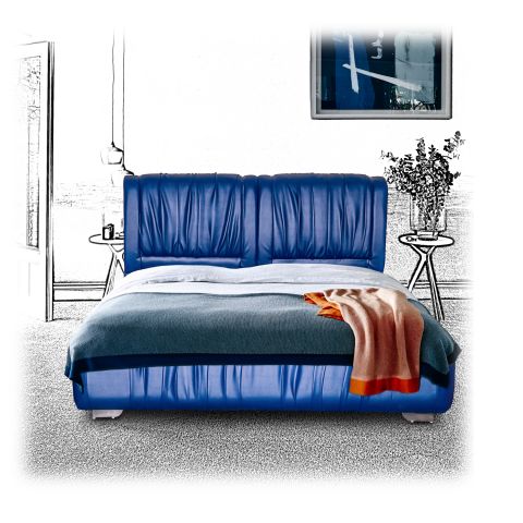 Кровать с газовыми подъемниками Шарлота 180