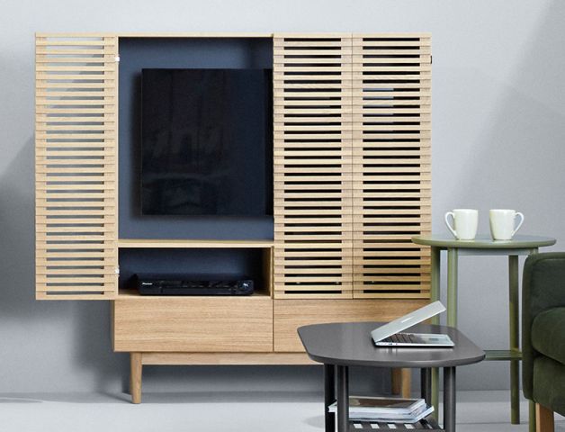 Шкаф ТВ MOKO RTV2DSC2S/14/12