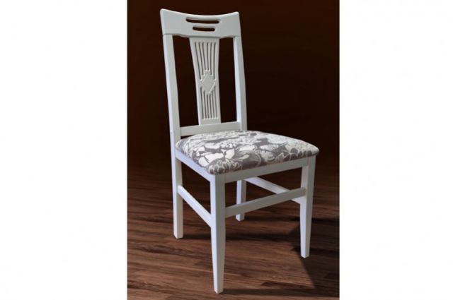 СТУЛ ЮЛЯ (ТВЁРДАЯ СПИНКА, БЕЛЫЙ)