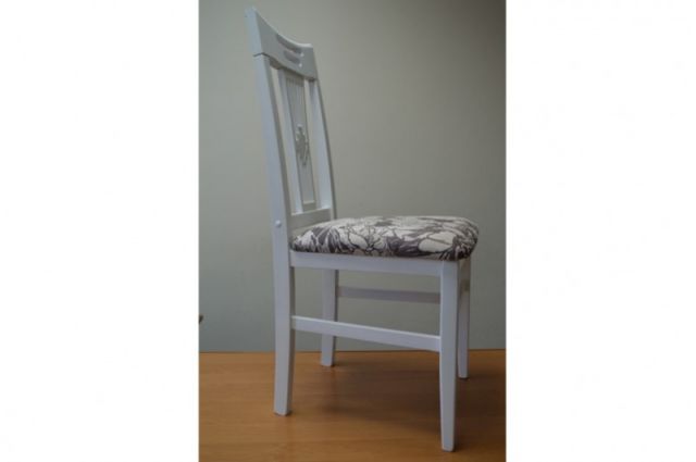 СТУЛ ЮЛЯ (ТВЁРДАЯ СПИНКА, БЕЛЫЙ)