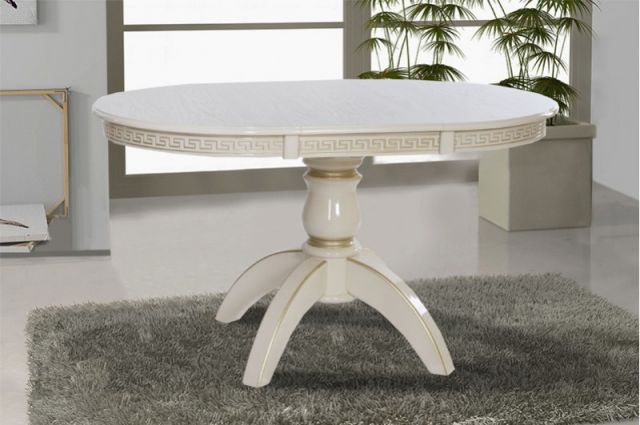 СТОЛ ОБЕДЕННЫЙ ПРЕСТИЖ (СЛОН.КОСТЬ/ПАТИНА)