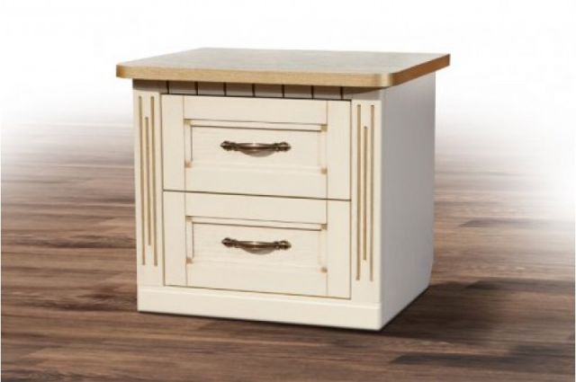 ТУМБА ПРИКРОВАТНАЯ FREEDOM (СЛОН.КОСТЬ ПАТИНА ЗОЛОТО)