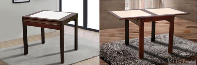 СТОЛ ОБЕДЕННЫЙ РАСКЛАДНОЙ ОНИКС (ТЕМНЫЙ ОРЕХ)