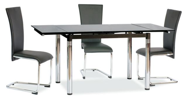 Стол обеденный стеклянный GD-018 Signal черный