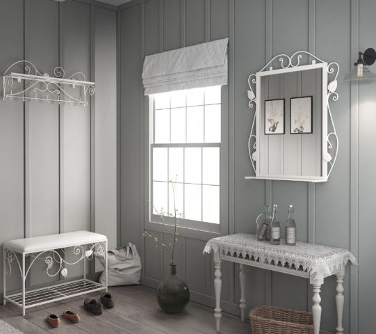 Пуф + Вешалка + Зеркало Хилтон