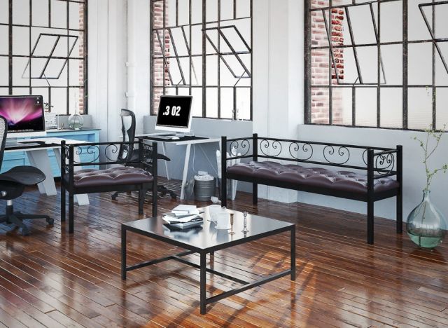 КРЕСЛО И ДИВАН 3-Х МЕСТНЫЙ ГРИН ТРИК