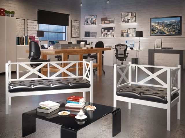 Кресло и диван 2-х местный Грин Трик Лофт