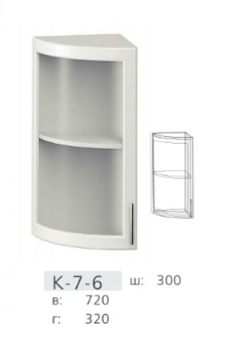 Угол К-7-6 с гибкой дверкой