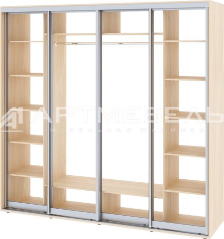 Шкаф-купе ЭКО-4 четырех дверный (2500х600х2400) Артмебель