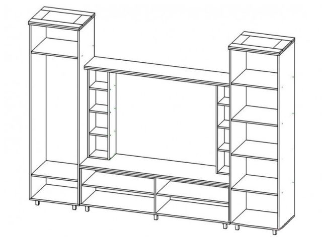 Гостиная стенка Даллас Модерн