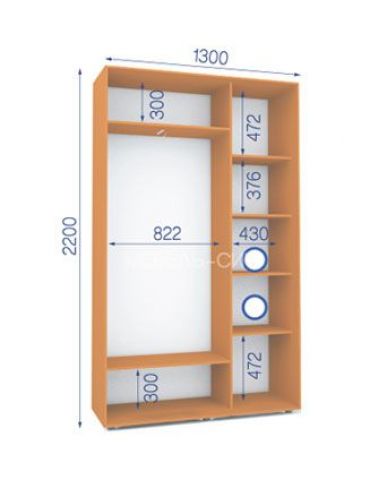 Шкаф-купе Сич (2200-450-1300)