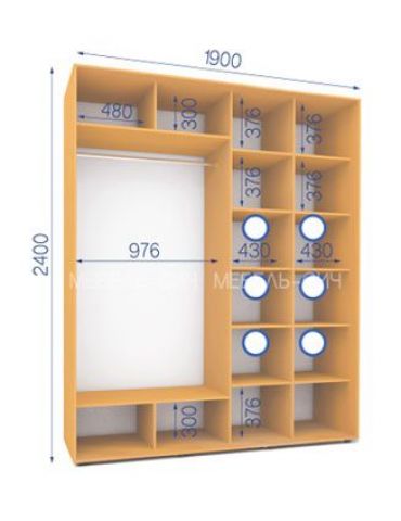 Шкаф-купе Сич (2400-600-1900)