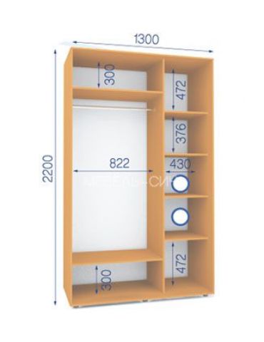 Шкаф-купе Сич (2200-600-1300)