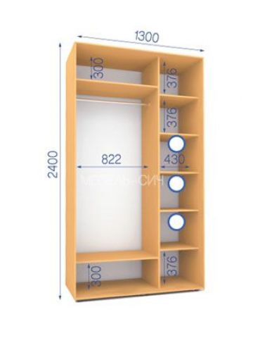 Шкаф-купе Сич (2400-450-1300)