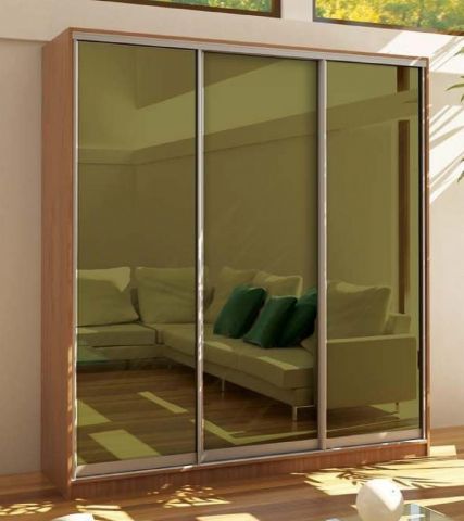 Шкаф-купе зеркало бронза (2400-600)