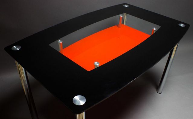Стол красно/ черный