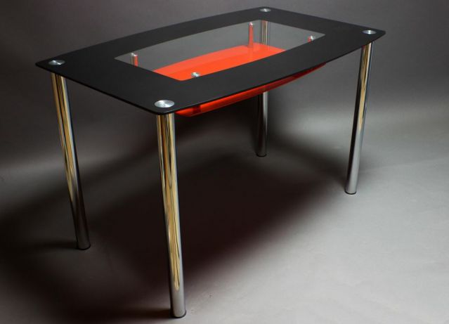 Стол красно/ черный