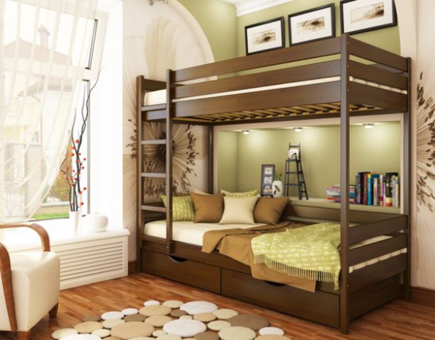 Детская двухъярусная кровать Дуэт