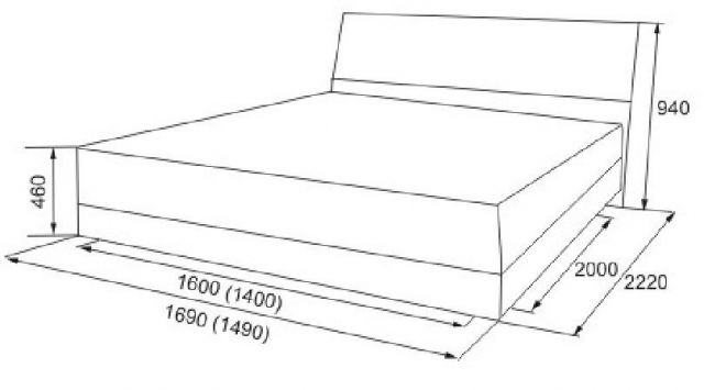 Кровать Рио 1,4