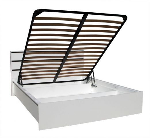 Кровать  Прага Белая 1,4 с подъемным механизмом