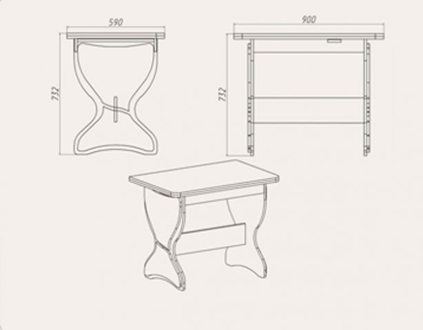 Стол кухонный КС-4