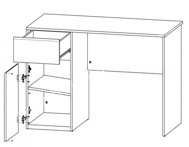 Детский письменный стол ACADEMICA BIU1D1S