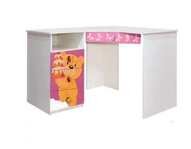 Детский угловой письменный стол МУЛЬТИ (медвежата)