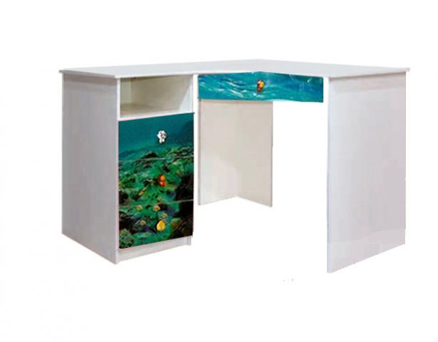 Детский угловой письменный стол МУЛЬТИ (дельфины)