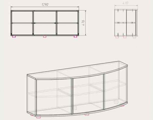 Тумба под ТВ Плазма 2