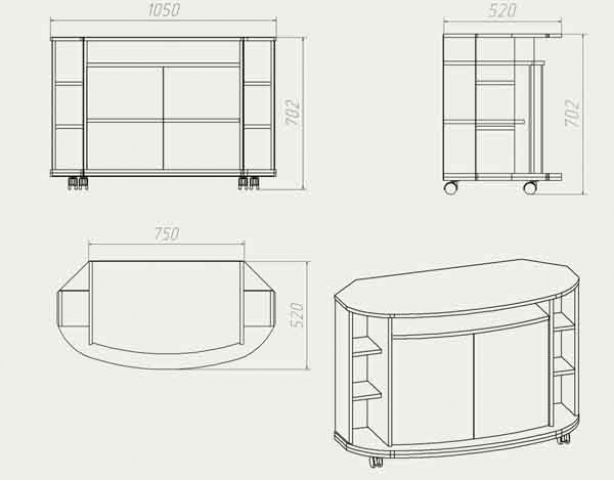 Тумба под ТВ Хортица